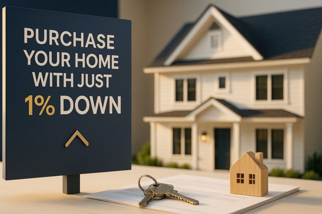 purchase your home with just 1 down featured